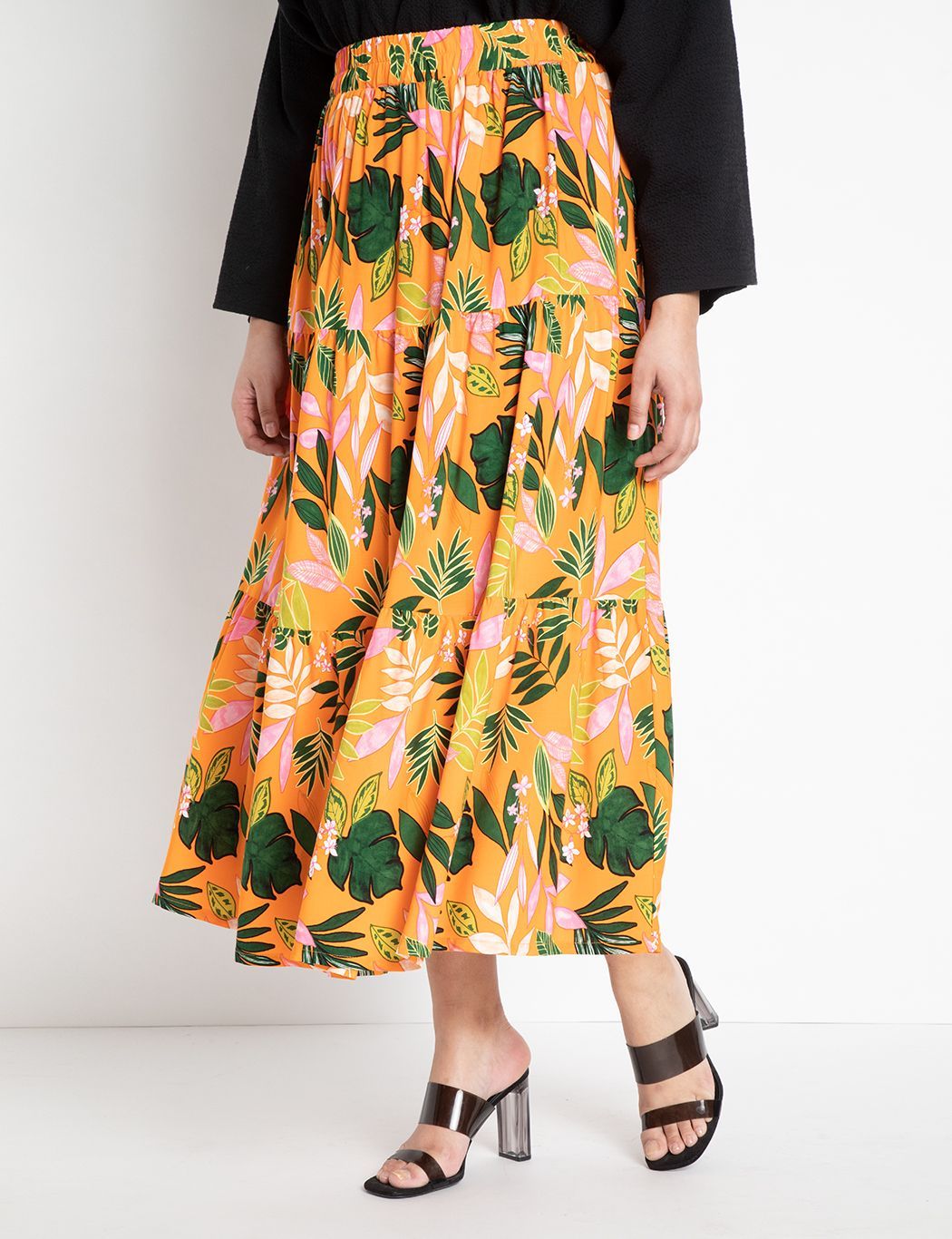 Tiered Maxi Skirt | Eloquii