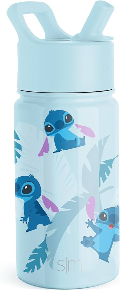 Simple Modern Disney Stitch Water Bottle with Straw Lid | Reusable Insulated Stainless Steel Cup ... | Amazon (US)