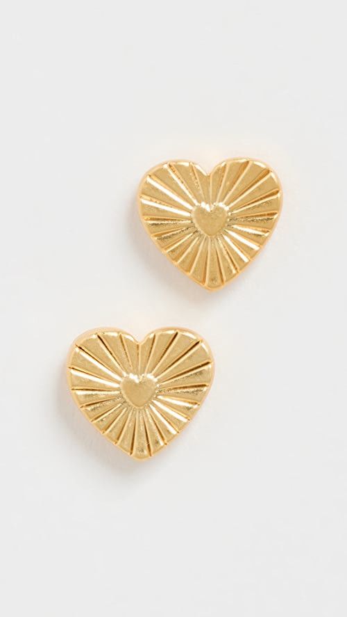 Etched Heart Studs | Shopbop