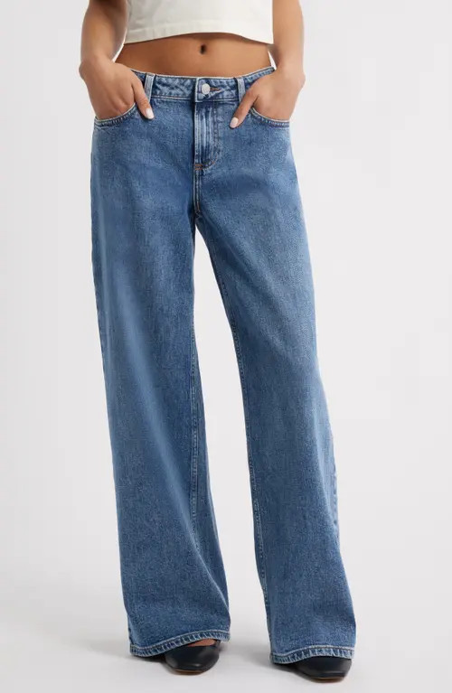 BP. Low Rise Wide Leg Jeans in Oakley Wash at Nordstrom, Size 29 | Nordstrom