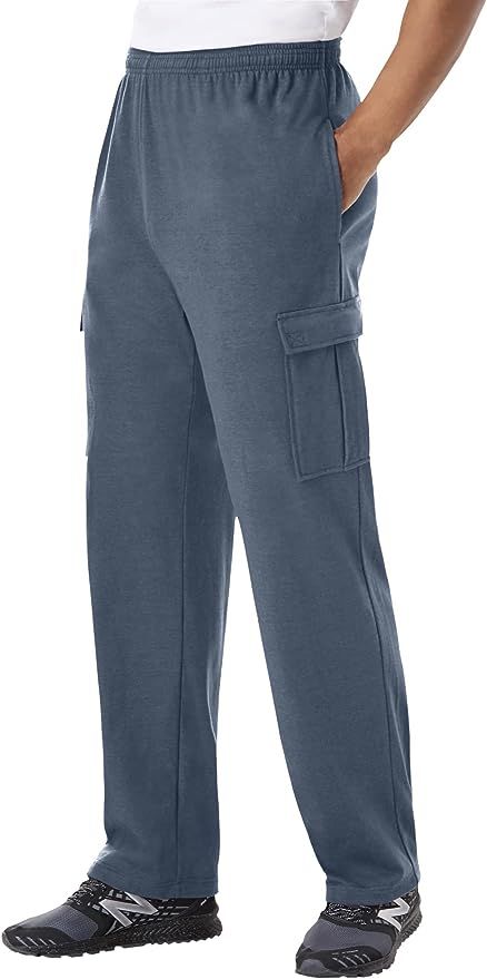 KingSize Men's Big & Tall Lightweight Jersey Cargo Sweatpants | Amazon (US)