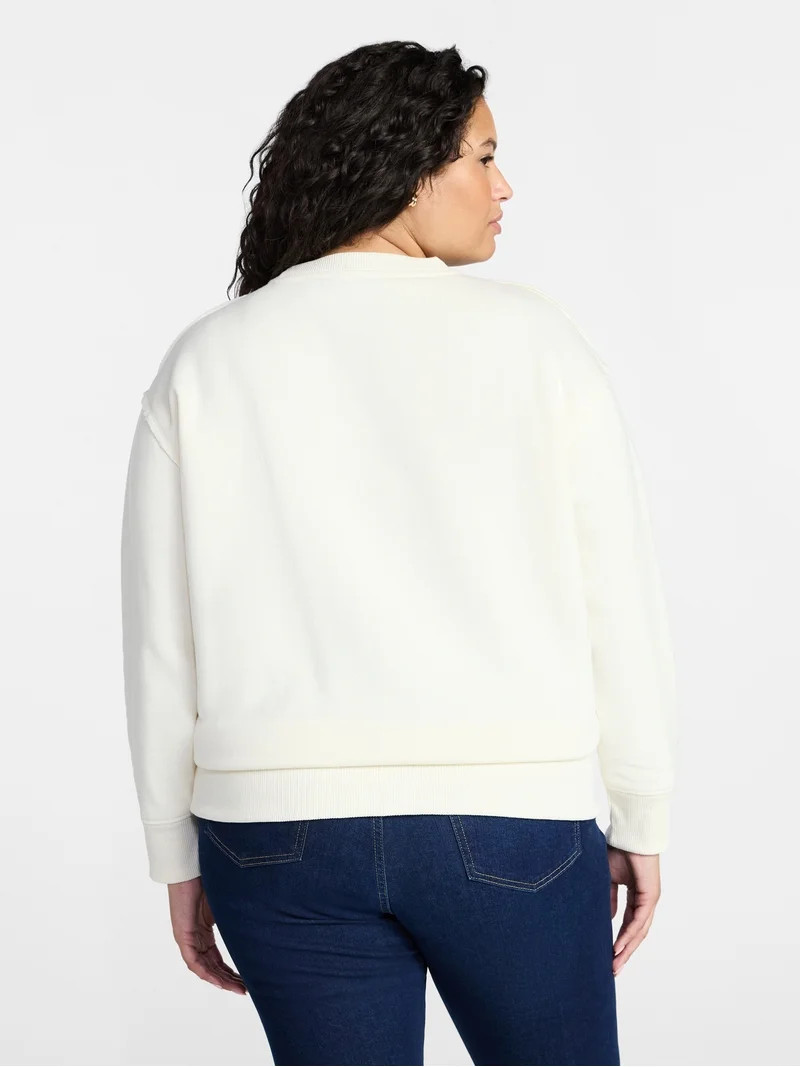 Terra & Sky Women's Plus Size Bon Appetito Graphic Sweatshirt, Sizes 0X-5X | Walmart (US)