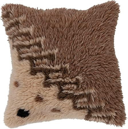 Creative Co-Op New Zealand Wool Tufted Geometric Design Pillow, 18" L x 18" W x 2" H, Multicolor | Amazon (US)