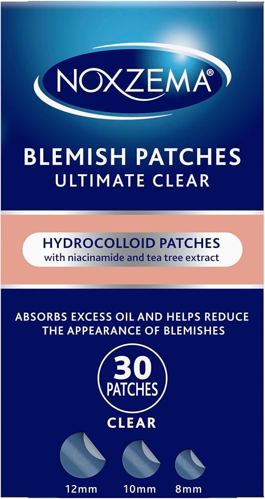 Noxzema Hydrocolloid Pimple Patches with Niacinamide & Tea Tree Extract, Acne Treatment for Face ... | Amazon (US)