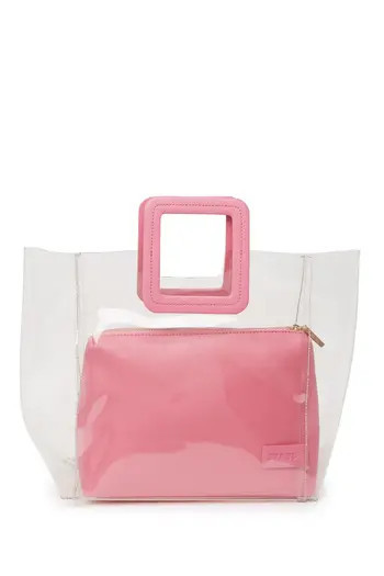 STAUD Shirley Transparent Handbag in Clear/Pink at Nordstrom Rack | Nordstrom Rack