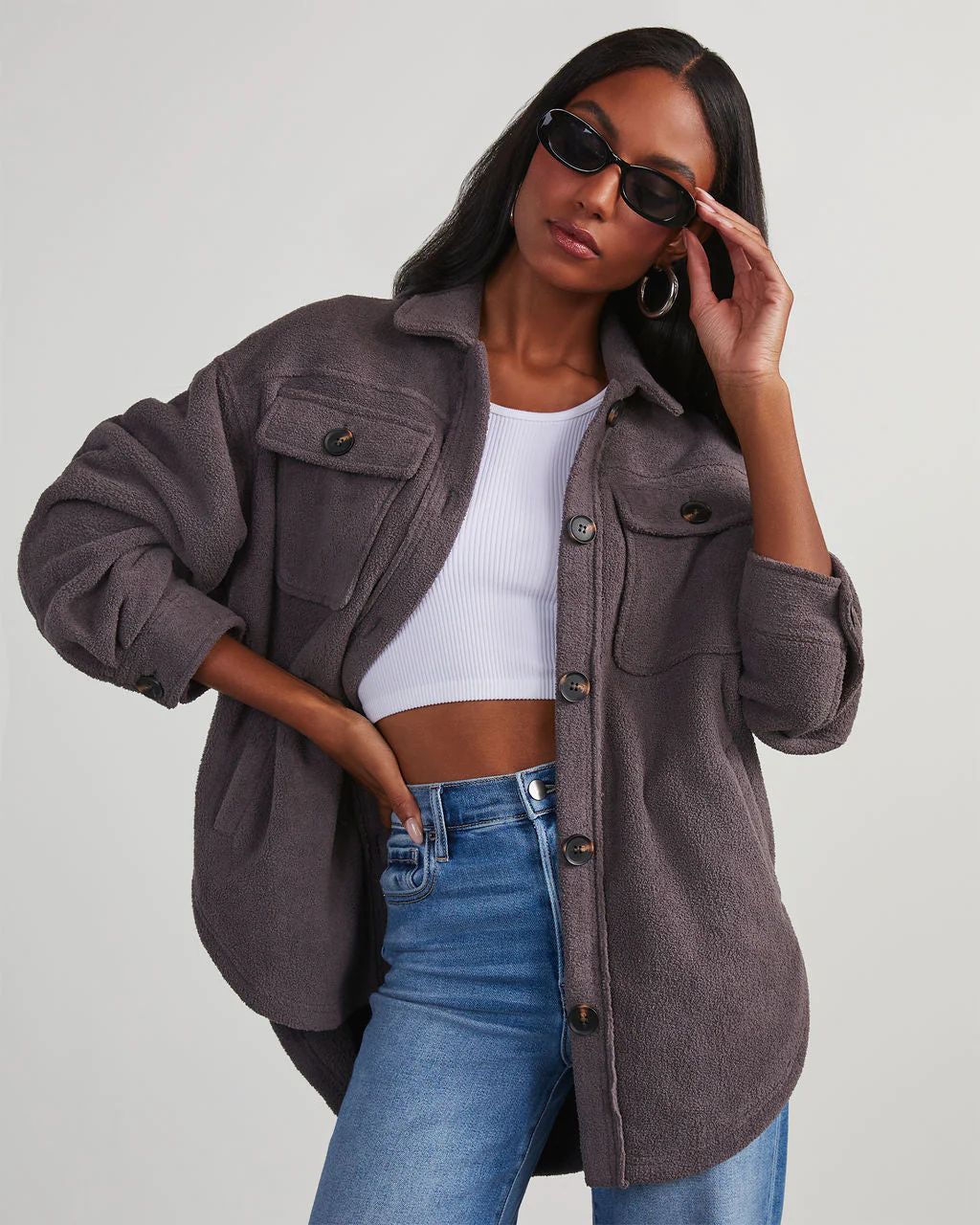 Down To Cuddle Cozy Shacket | VICI Collection
