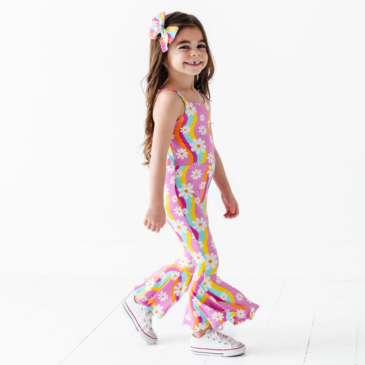Disco Daysies Bell Bottom Jumpsuit | Bums & Roses