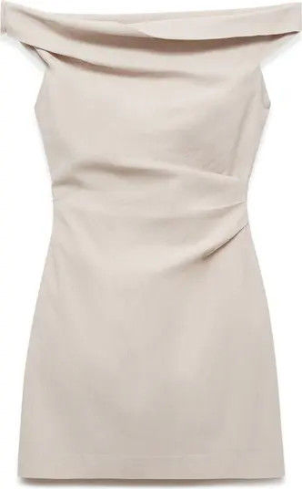 MANGO Bianca Off the Shoulder Minidress | Nordstrom | Nordstrom