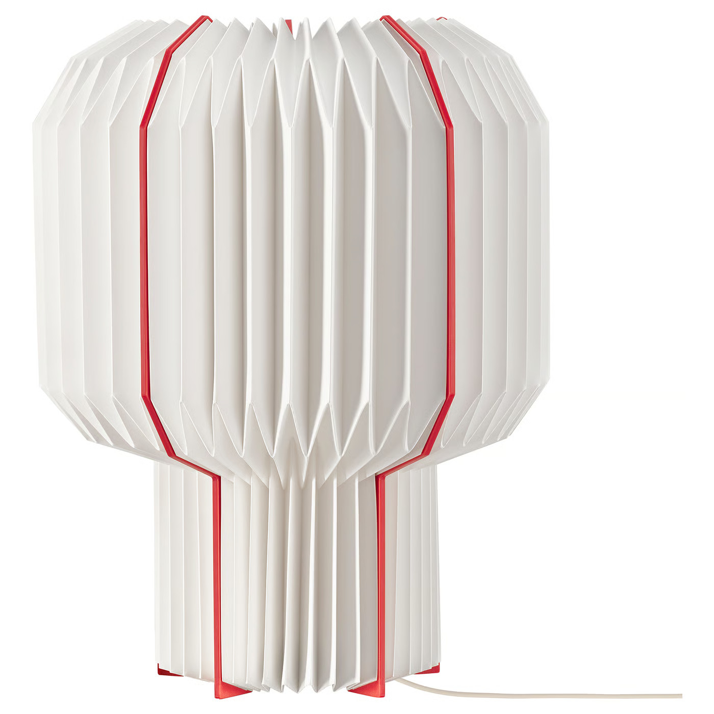 STRÅLA Table lamp, white/red | IKEA US