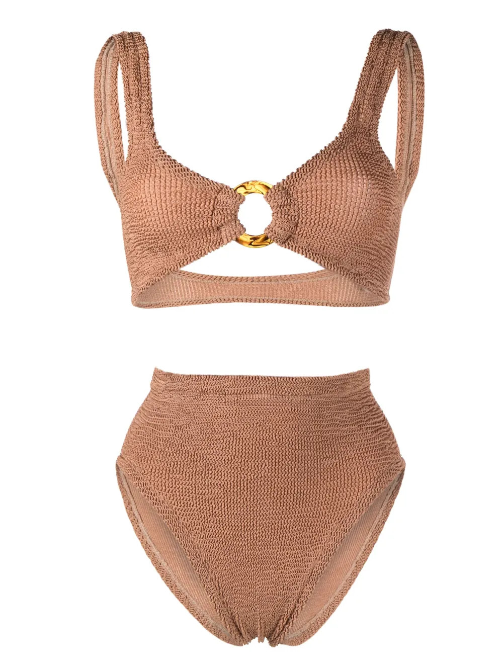 Hunza G Nadine Seersucker Bikini Set  - Farfetch | Farfetch Global