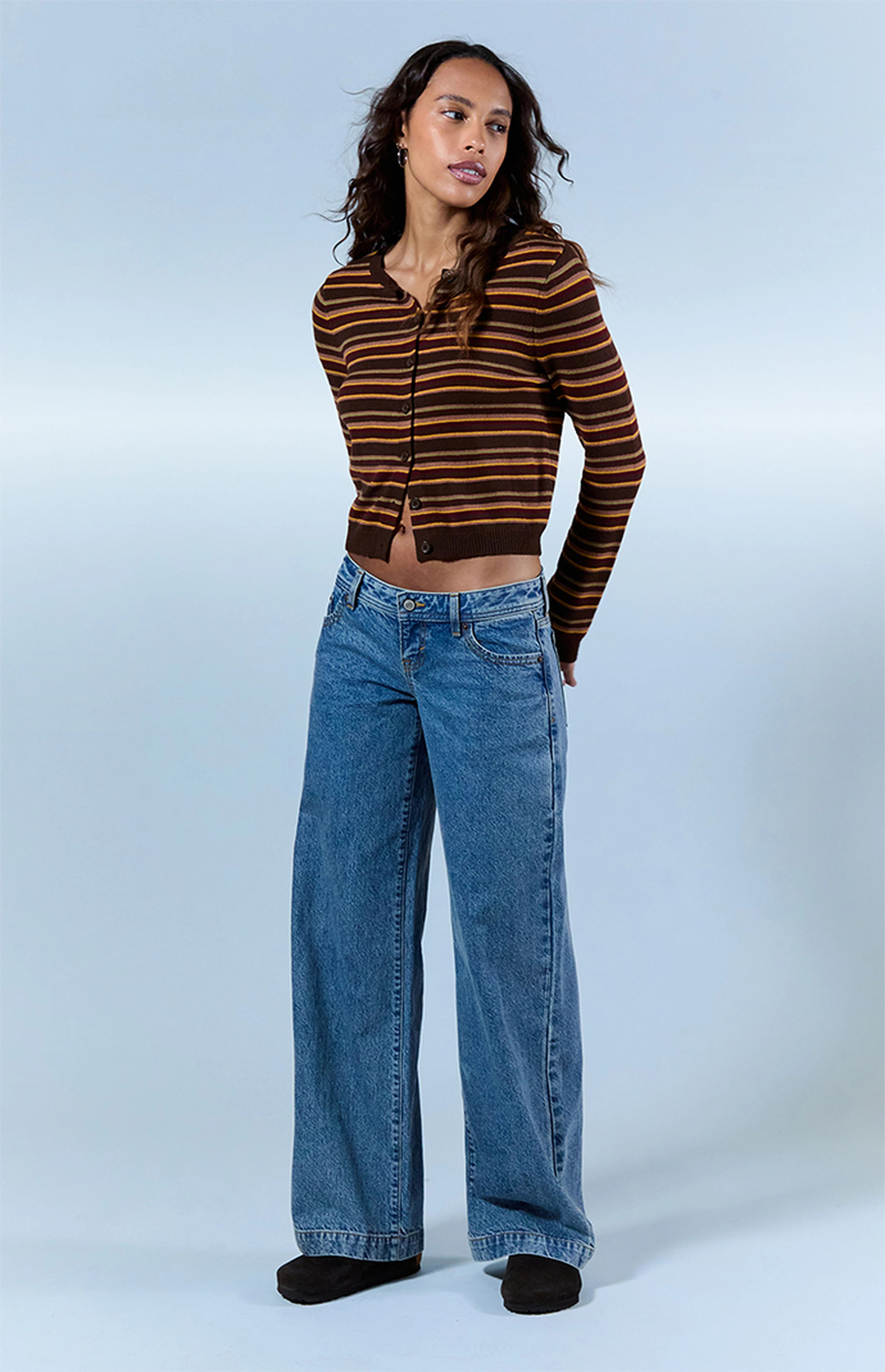 Kaia Ultimate Low Rise Baggy Jeans Light Blue Wash | PacSun