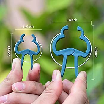 PERSZEN Plant Support Clips, 80 PCS Gentle Flower Plant Clamps for Supporting Vine Climbing Plant... | Amazon (US)
