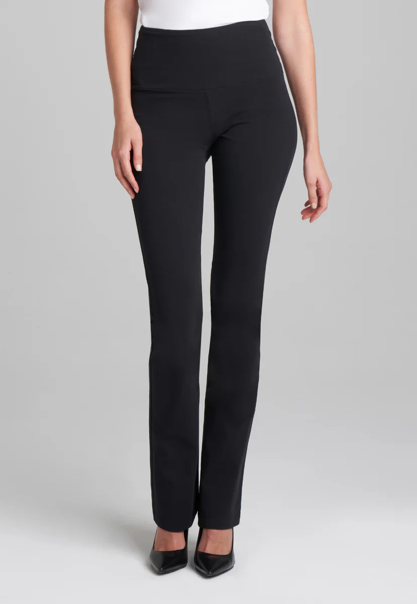 Gabriele Italian Stretch Cotton Pant in Black | Ala von Auersperg
