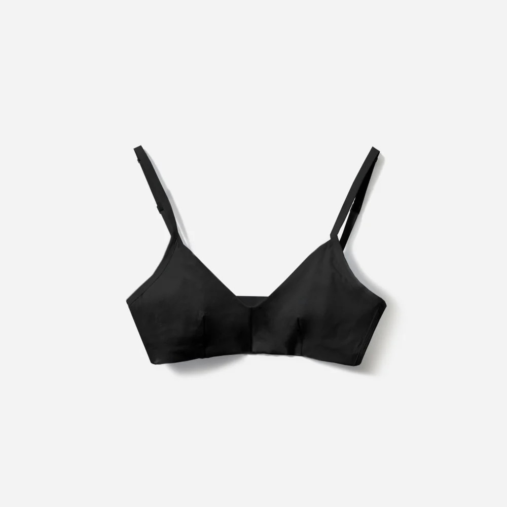 The Cotton Bralette | Black | Everlane