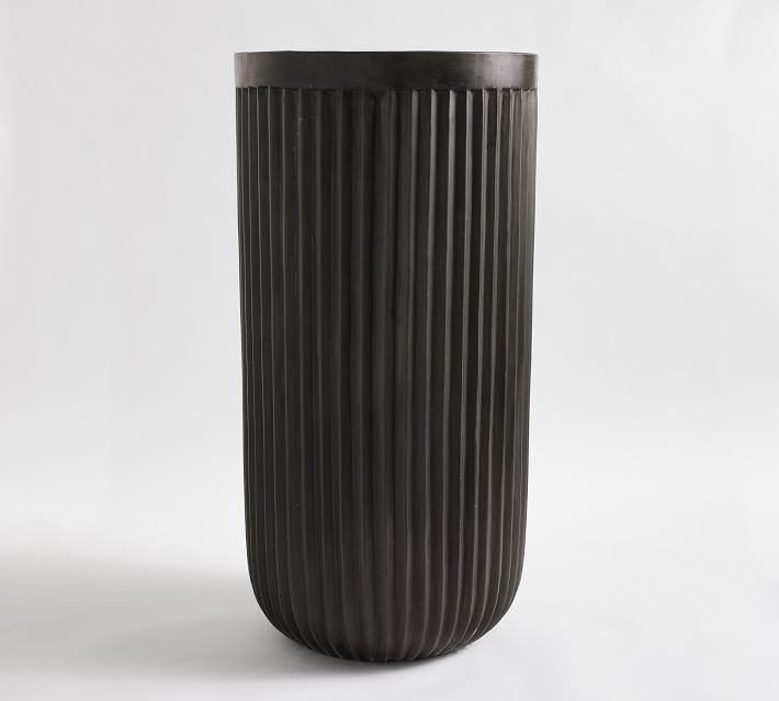 Concrete Fluted Planters | Pottery Barn (US)