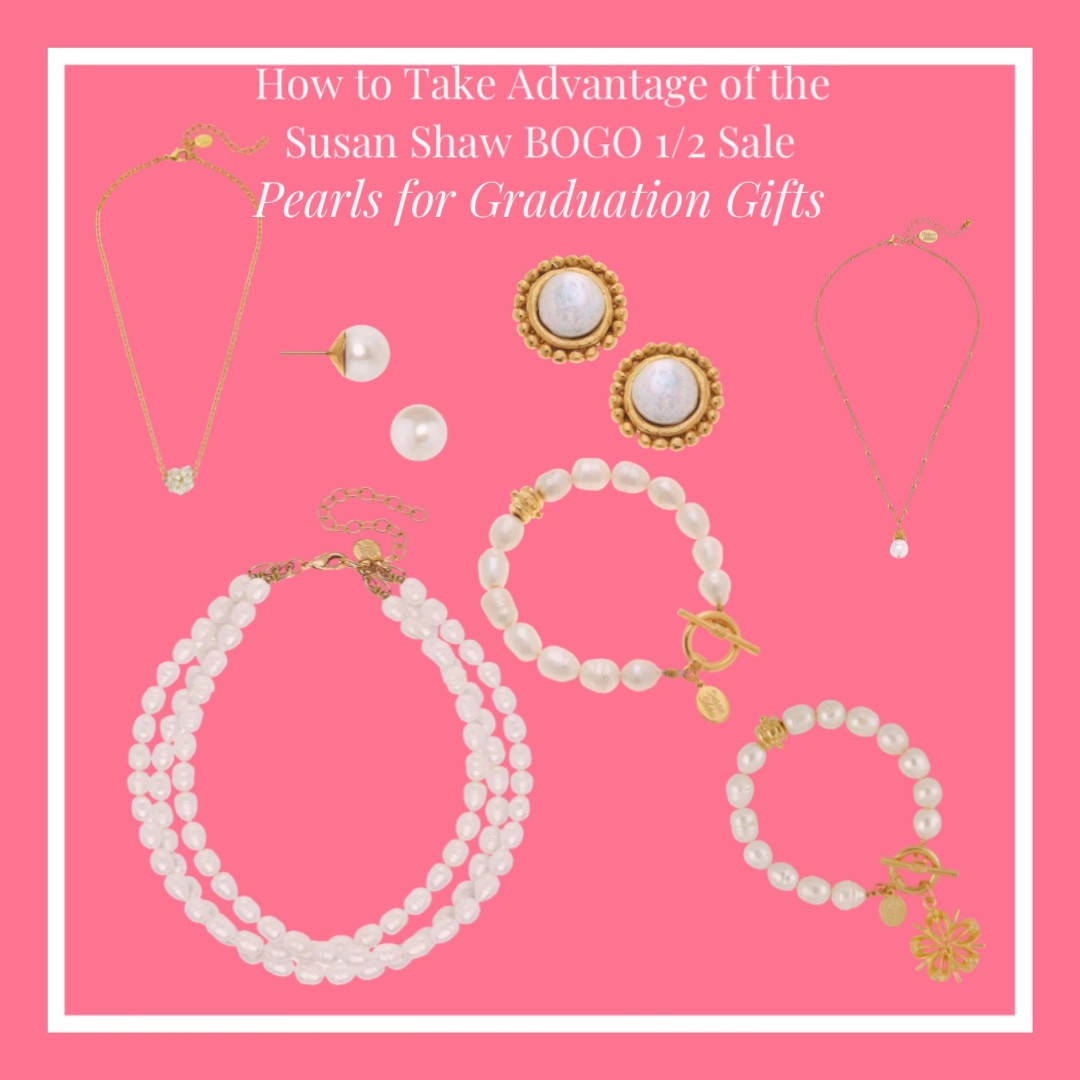 Graduation jewelry. Pearl jewelry. Susan shaw sale  