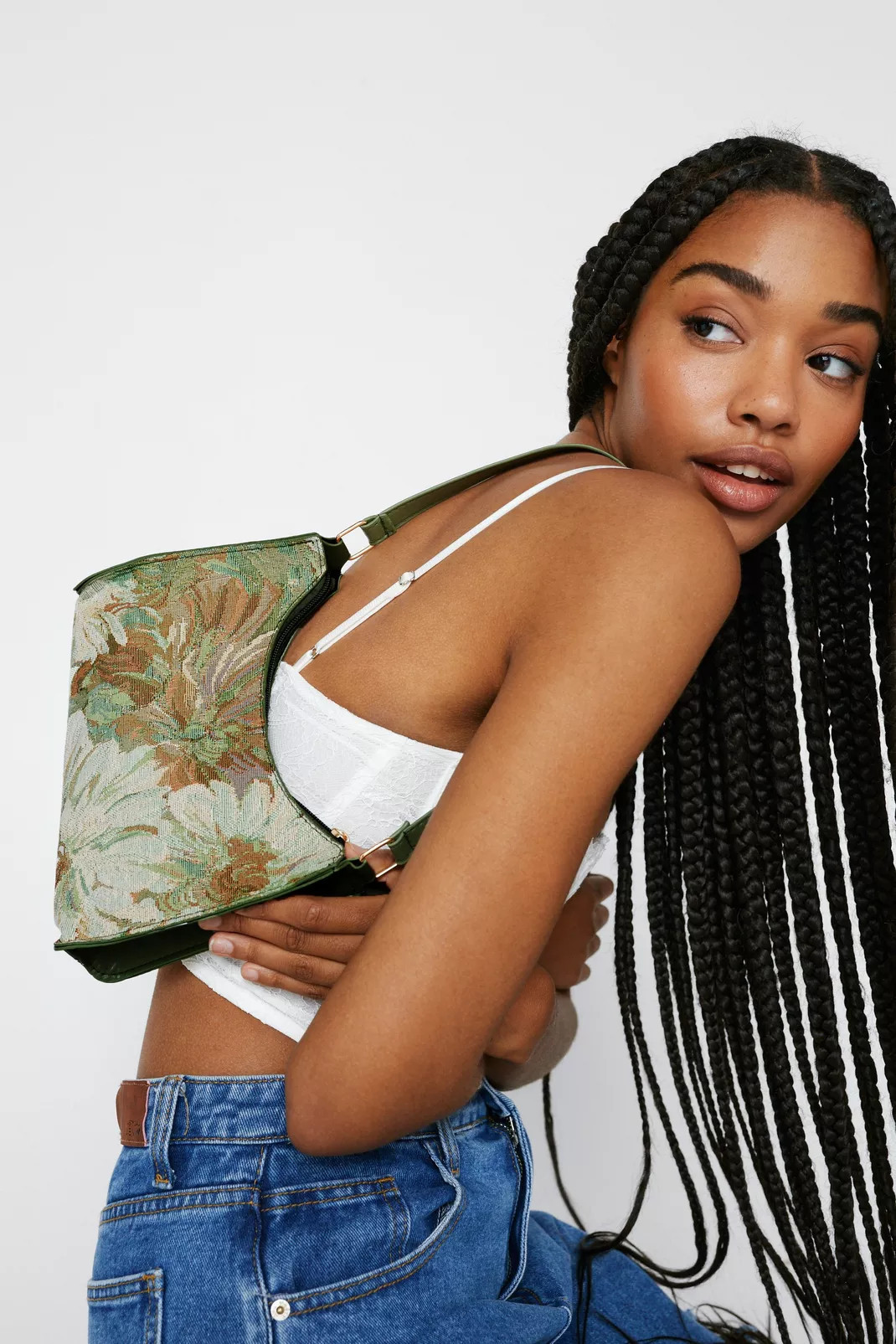 Floral Tapestry Shoulder Bag | Nasty Gal (US)