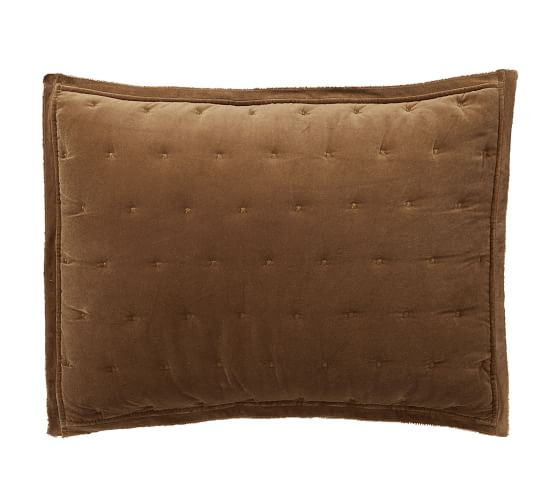 Velvet Tufted Quilted Shams | Pottery Barn (US)