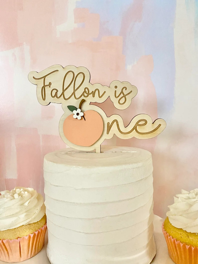 Sweet One Birthday Cake Topper Customized With Name, First Birthday Decor, 3D Wood Cake Topper, P... | Etsy (US)