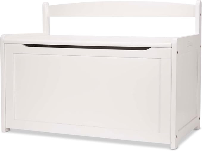 Melissa & Doug Wooden Toy Chest - White Furniture for Playroom - Kids Toy Box, Wooden Storage Org... | Amazon (US)