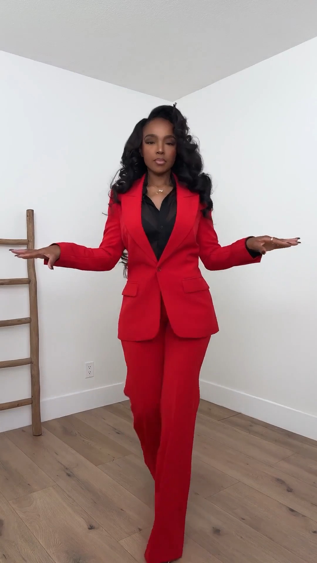 Scroll to shop!! This bold power suit moment featuring a tailored red blazer and matching wide-leg trousers is perfect for work meetings, networking events, business casual offices, dinners, or elevated night-out looks.

#LTKootd #LTKPetite #LTKWorkwear