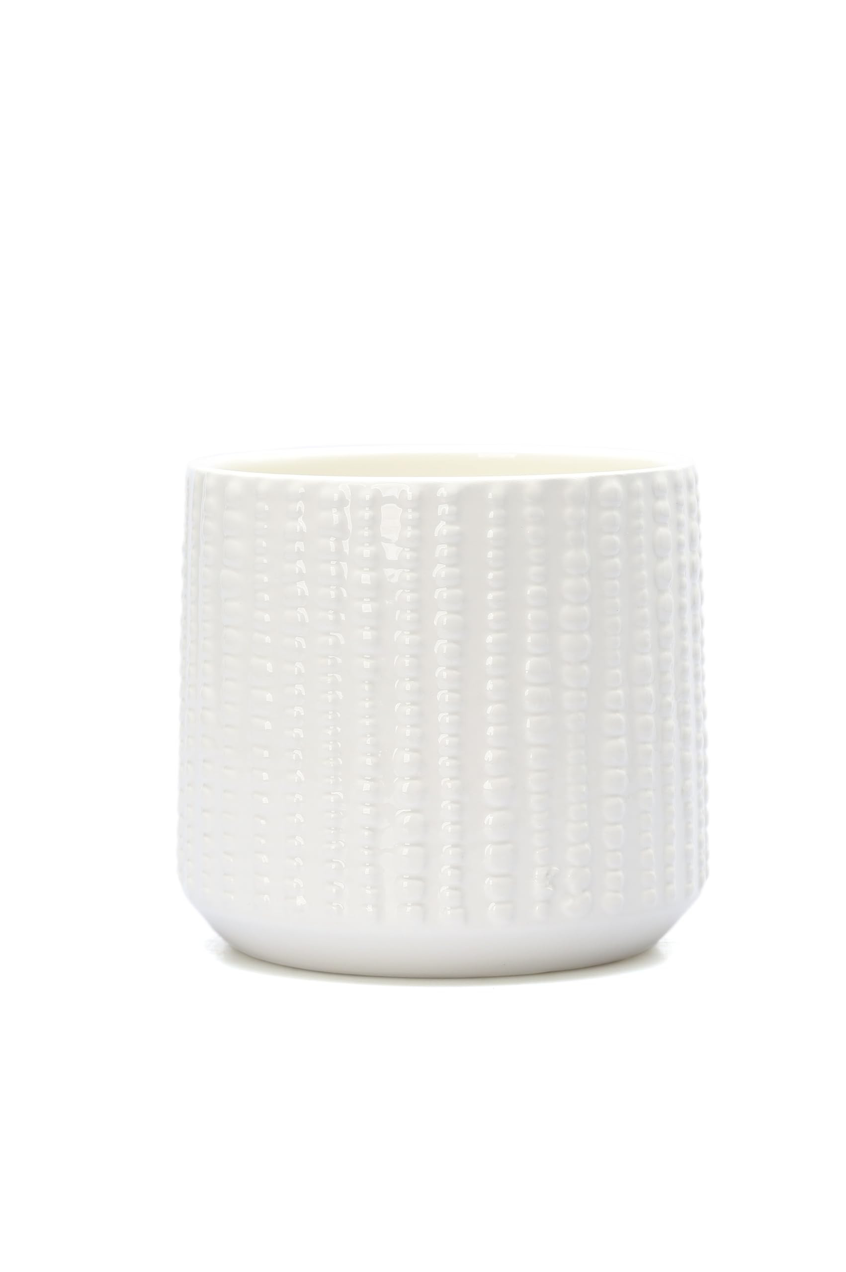 Arktiva Ceramic Planter Pot with Drainage Hole, 5 Inch Dia, Indoor and Outdoor, Home Patio Garden... | Amazon (US)