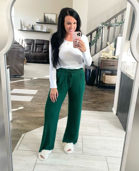 Get snuggled up for Christmas and Holiday movies with these cozy pj pants and waffle shirt! 

I sized up to a M in the bottoms for a cozier fit. My top fit TTS and I got a small.

#LTKCyberWeek #LTKHoliday #LTKfindsunder50