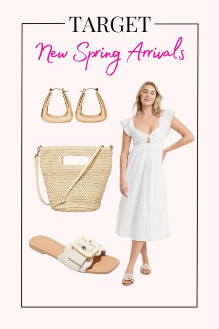 Target new spring arrivals! Spring outfit, midi dress, white dress, spring accessories, target sale

#LTKstyletip #LTKfindsunder50 #LTKsalealert