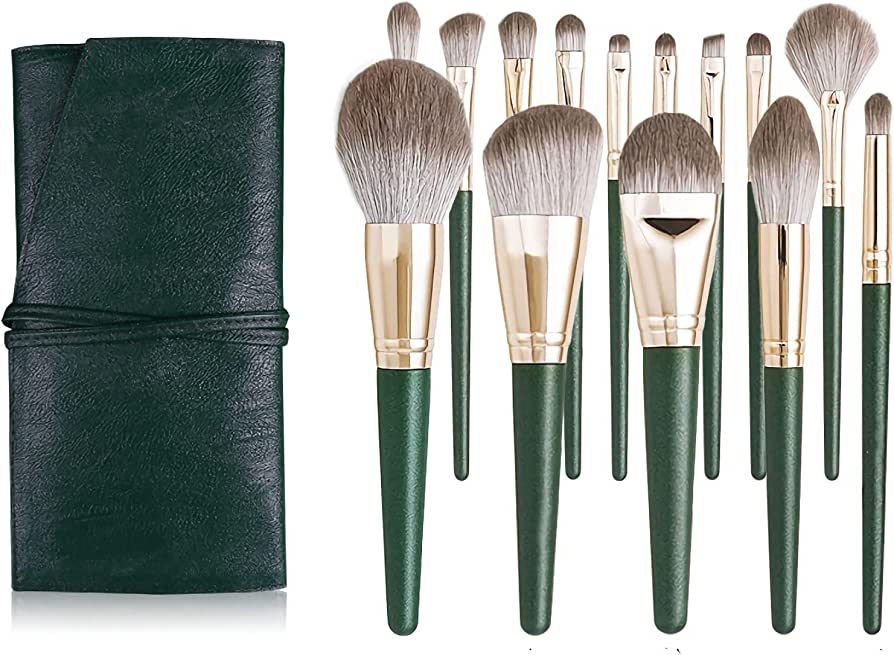 Makeup Brush Set 14pcs Premium Synthetic Foundation Brushes Powder Blush Concealers Eye Shadows F... | Amazon (US)
