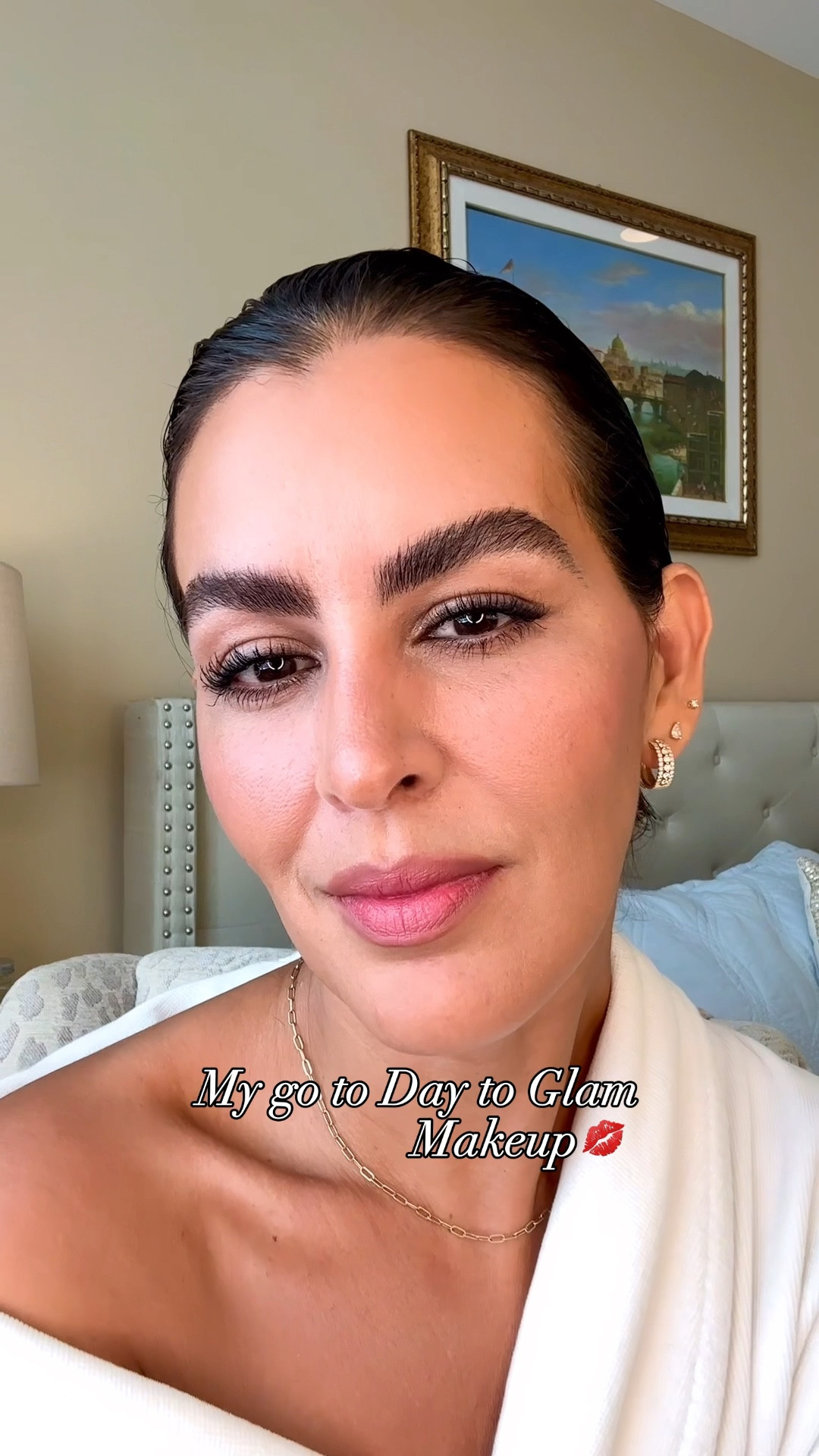 All product details here:
•Beauty balm(lightweight foundation) in color 8
•Almay brow styler in color, medium brown, 020
•Anastasia Beverly Hills brow pen in color dark brown. 
•Concealer in color 120.
•Clinique chubby stick contouring in color 26 ample Amber 
•Clinique loose powder in color 03 transparency three.
•Liquid eyeshadow in color 02 dessert sand. 
•Eyeliner in color black. 
•I’m using two different blushes from an Anastasia Beverly Hills first color is hibiscus and the second color is plum. 
•Bronzer, palette smash box halo in color, pink saturation, and amusing the contour bother.
•Mascara in color zero one black. 
•First lip liner from Anastasia Beverly Hills in color deep taupe.
•Lancôme lipstick in color 320 hush hush
•Second liner is color brick from Mac 
And the lipstick is feels so grand.

#LTKVideo #LTKBeauty #LTKSeasonal