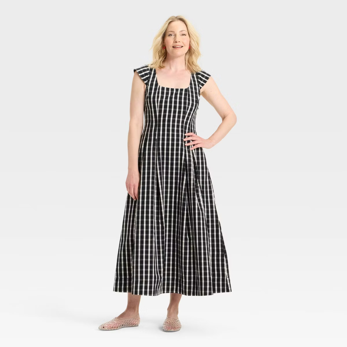 Women's Poplin Midi Dress - A New Day™ | Target