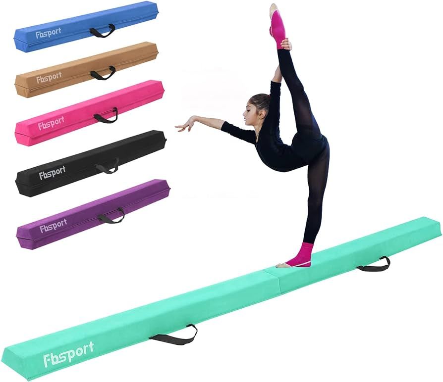 FBSPORT 8ft/9ft/10ft Balance Beam: Folding Floor Gymnastics Equipment for Kids Adults,Non Slip Ru... | Amazon (US)