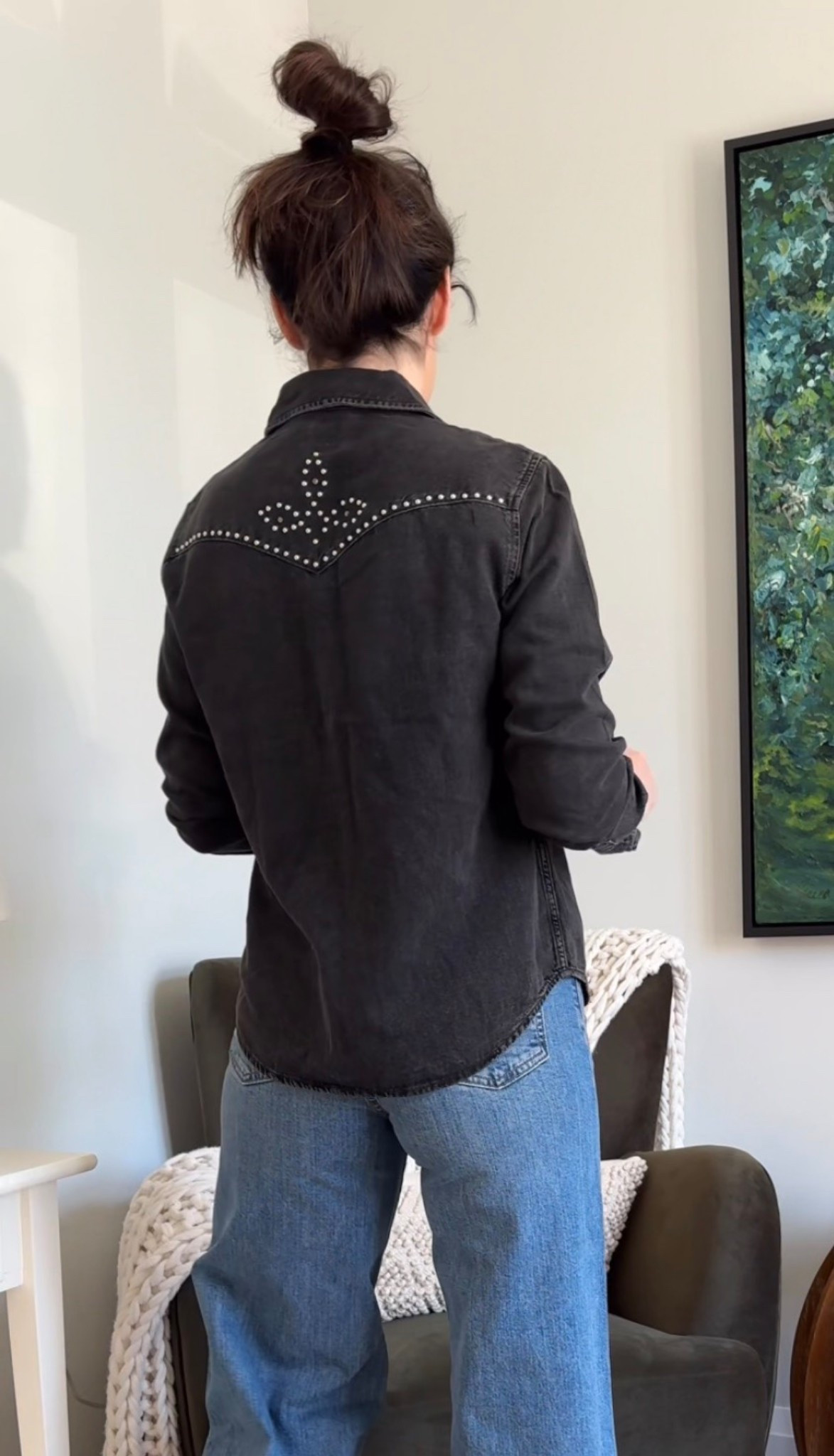 Coolest Denim Shirt 🖤

Wearing a M.
Size up for more oversized look.

#LTKwinter #LTKstyletip #LTKsale