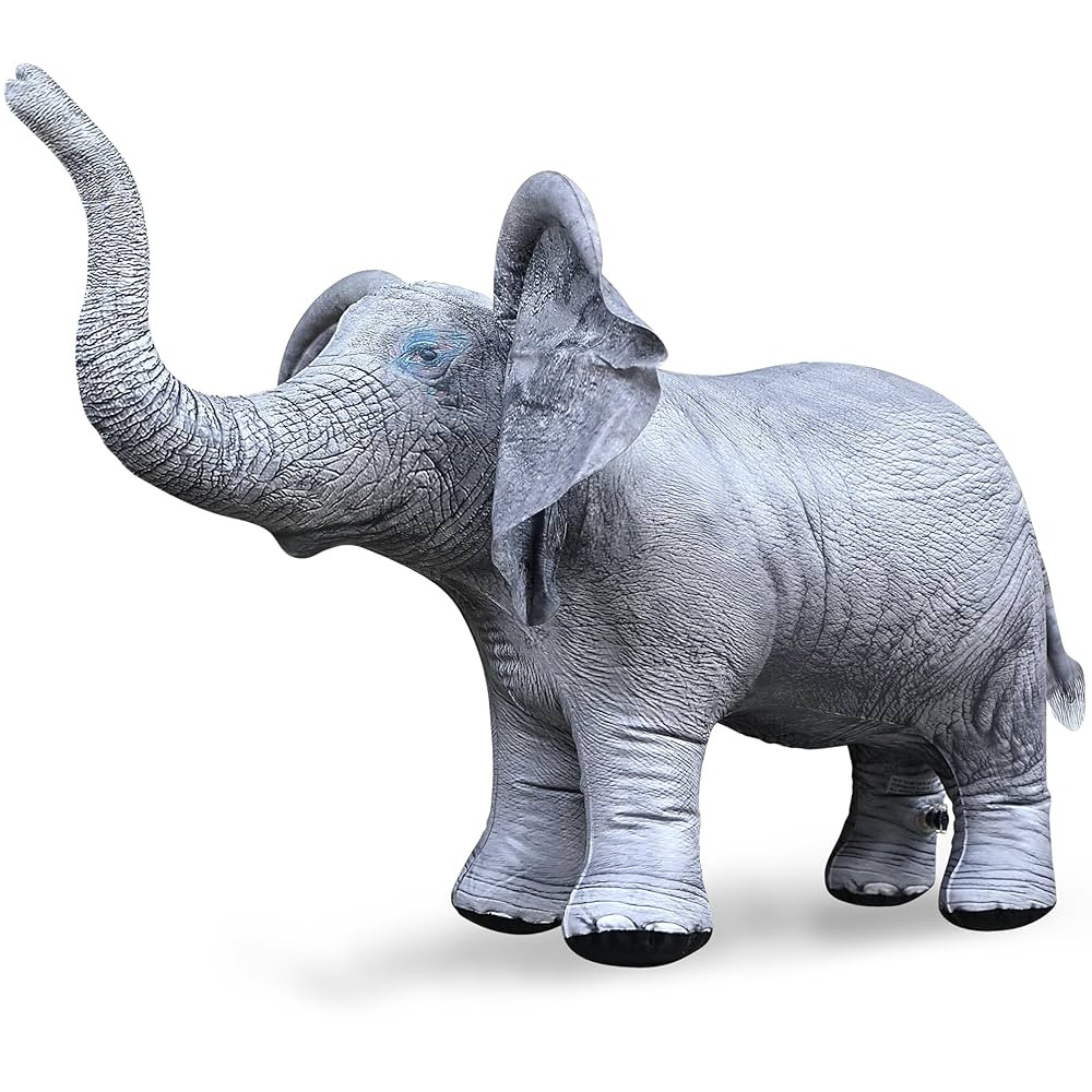 Jet Creations36 L Inflatable Elephant Animal, Toy for Baby Shower, African Wildlife Safari Theme ... | Amazon (US)