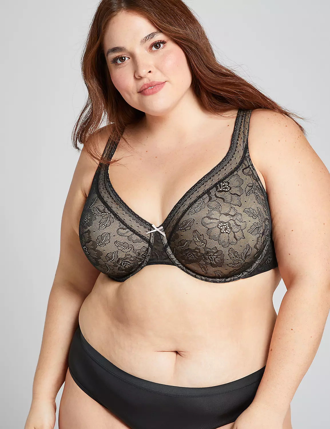 Unlined Full Coverage Bra with Lace | Lane Bryant (US)
