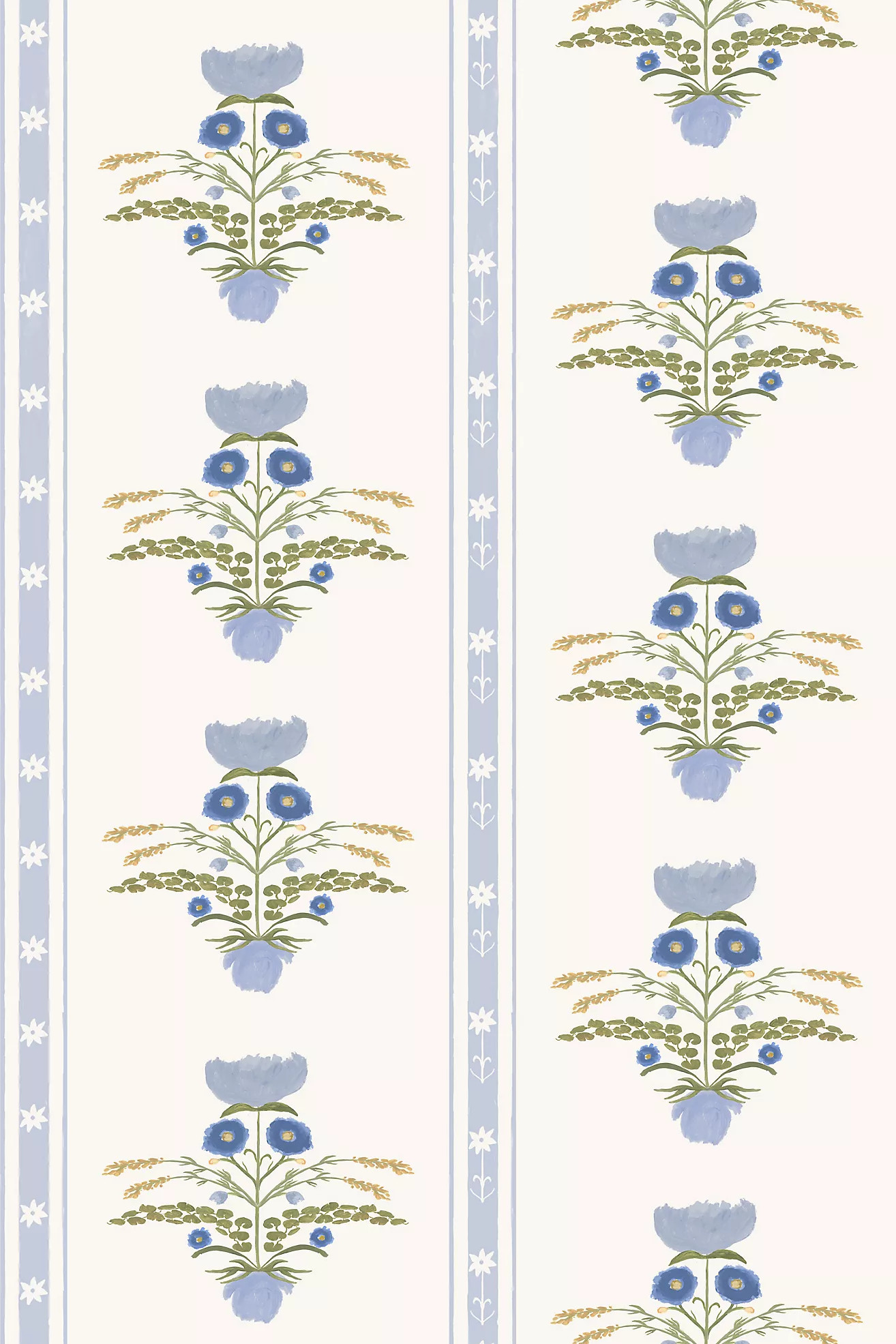 Lotus Garden Floral Peel-and-Stick Wallpaper | Anthropologie (US)