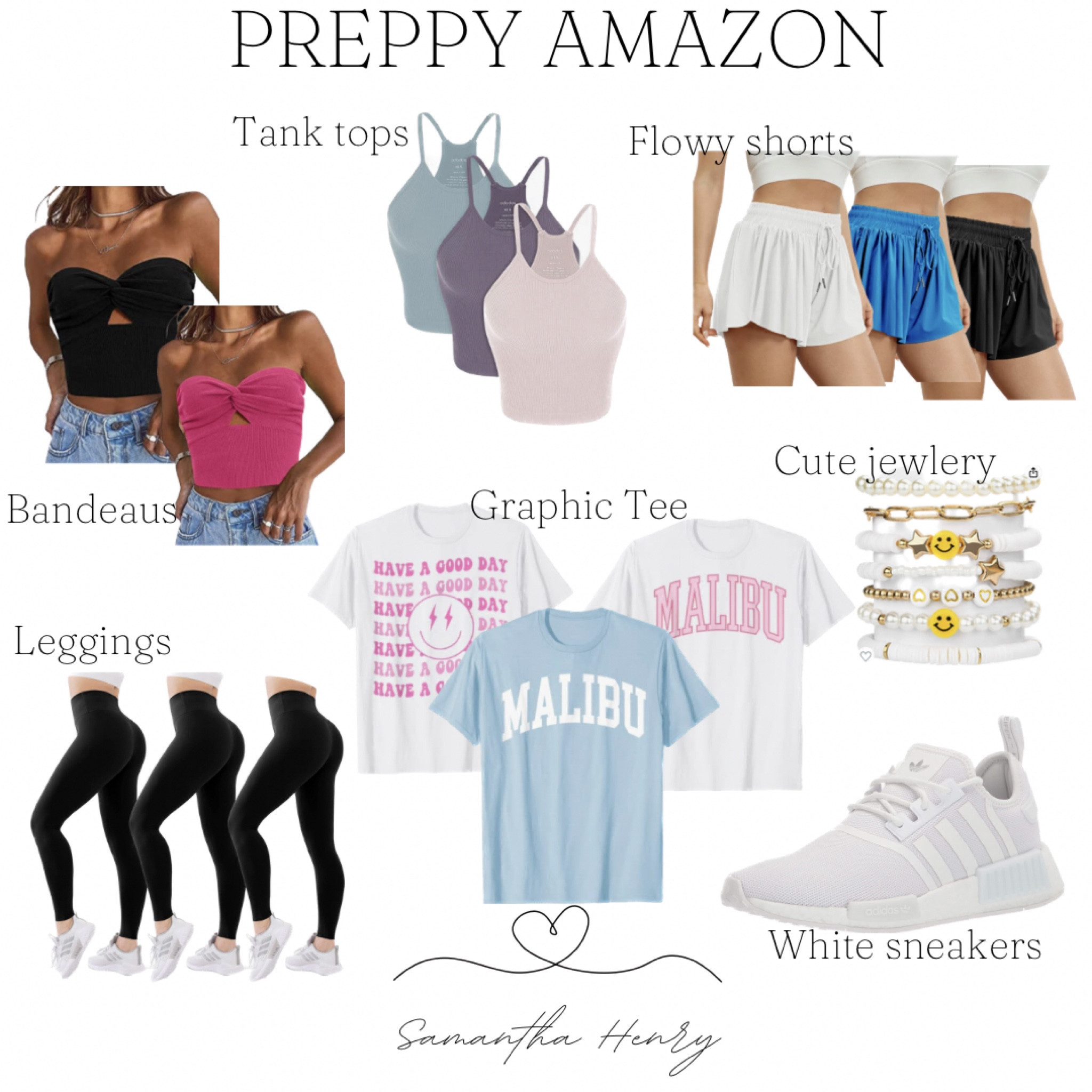 Preppy Amazon Finds! Basic Preppy style, girls, teen, women, mom, athletic, pink blue white black summer spring hot weather 

#LTKSeasonal #LTKstyletip #LTKunder100