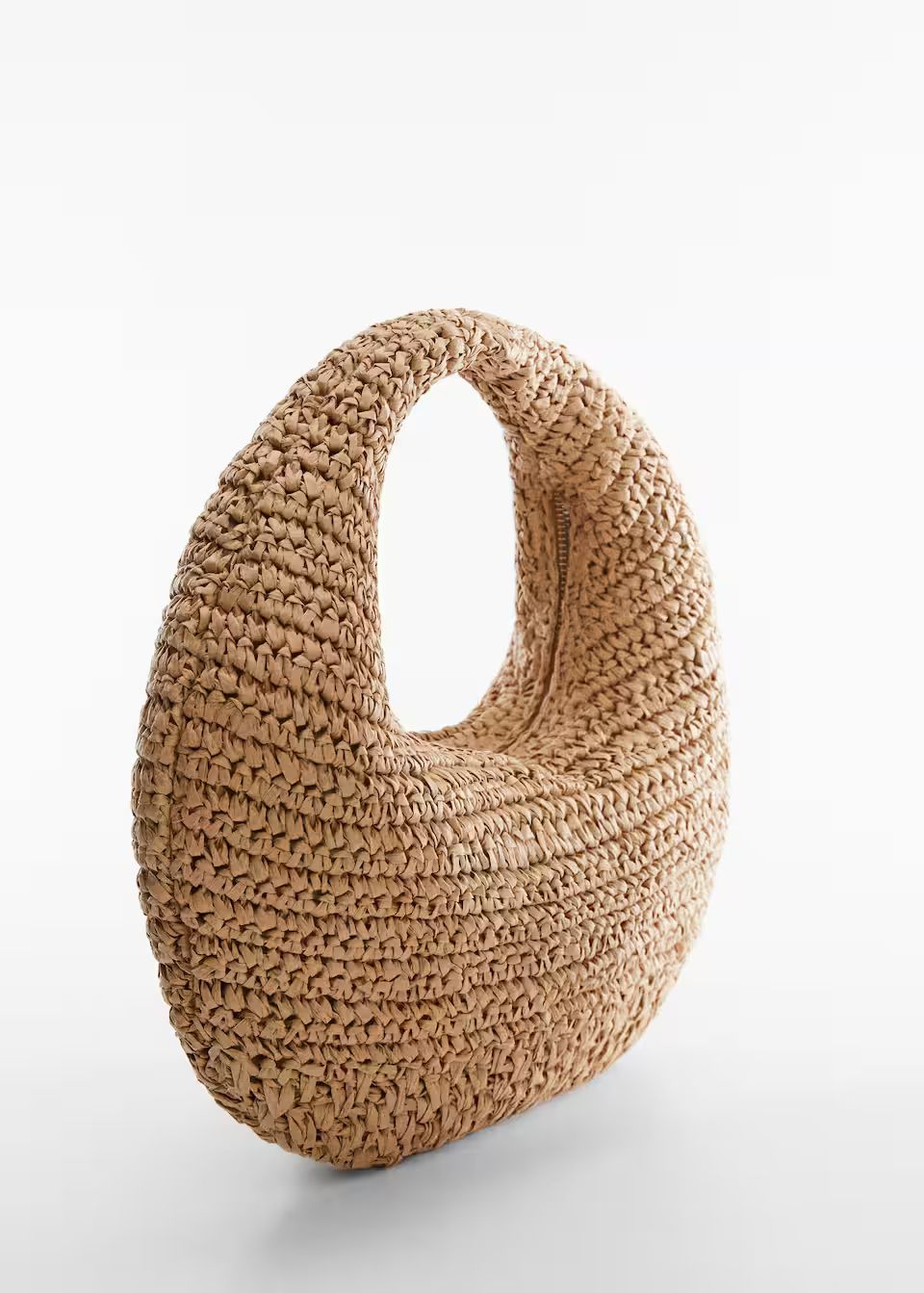 Round natural fiber bag -  Women | Mango USA | MANGO (US)