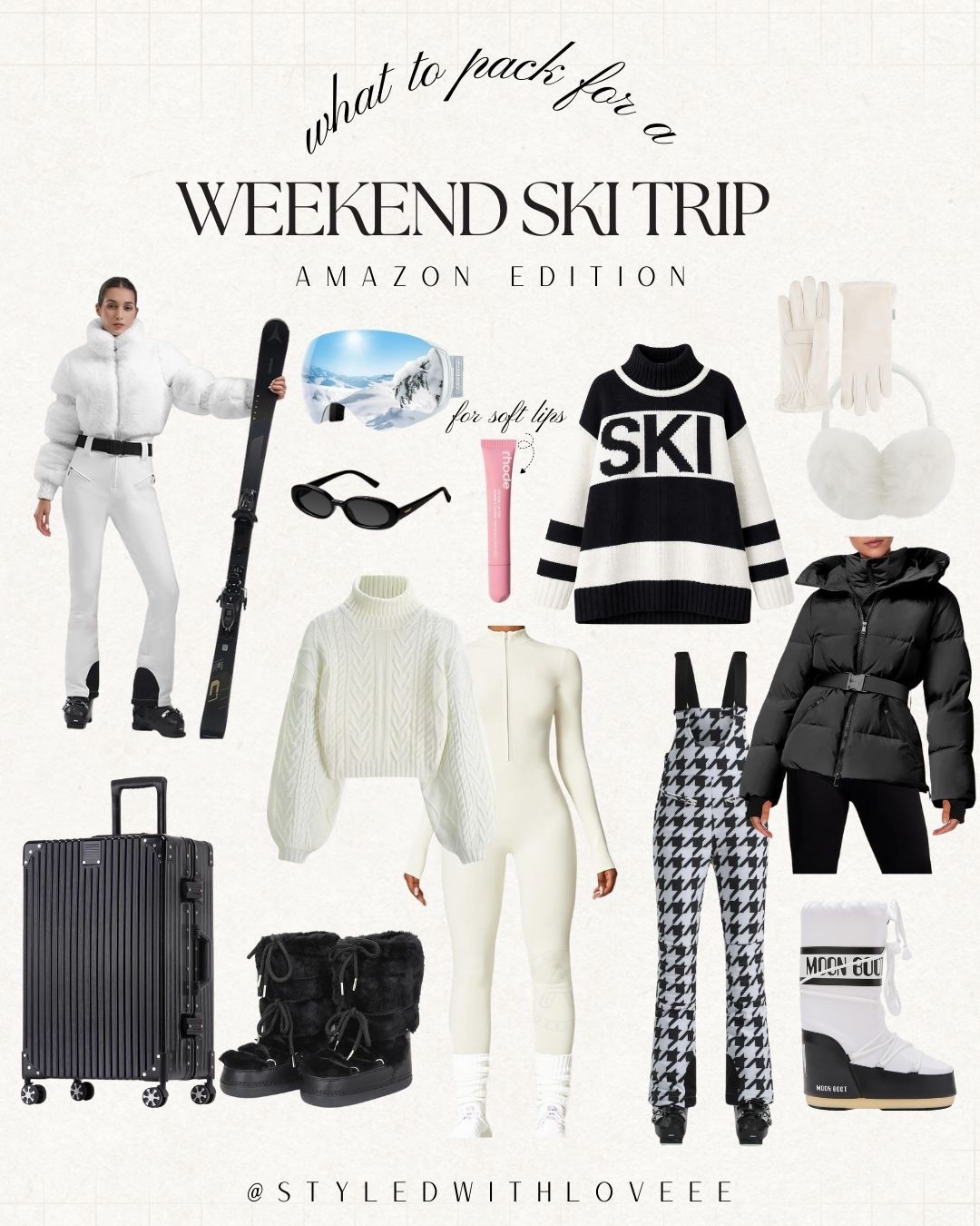 Weekend ski trip, but make it stylish ❄️
All my Amazon must-haves for staying warm and looking put together on the slopes ⛷️🤍