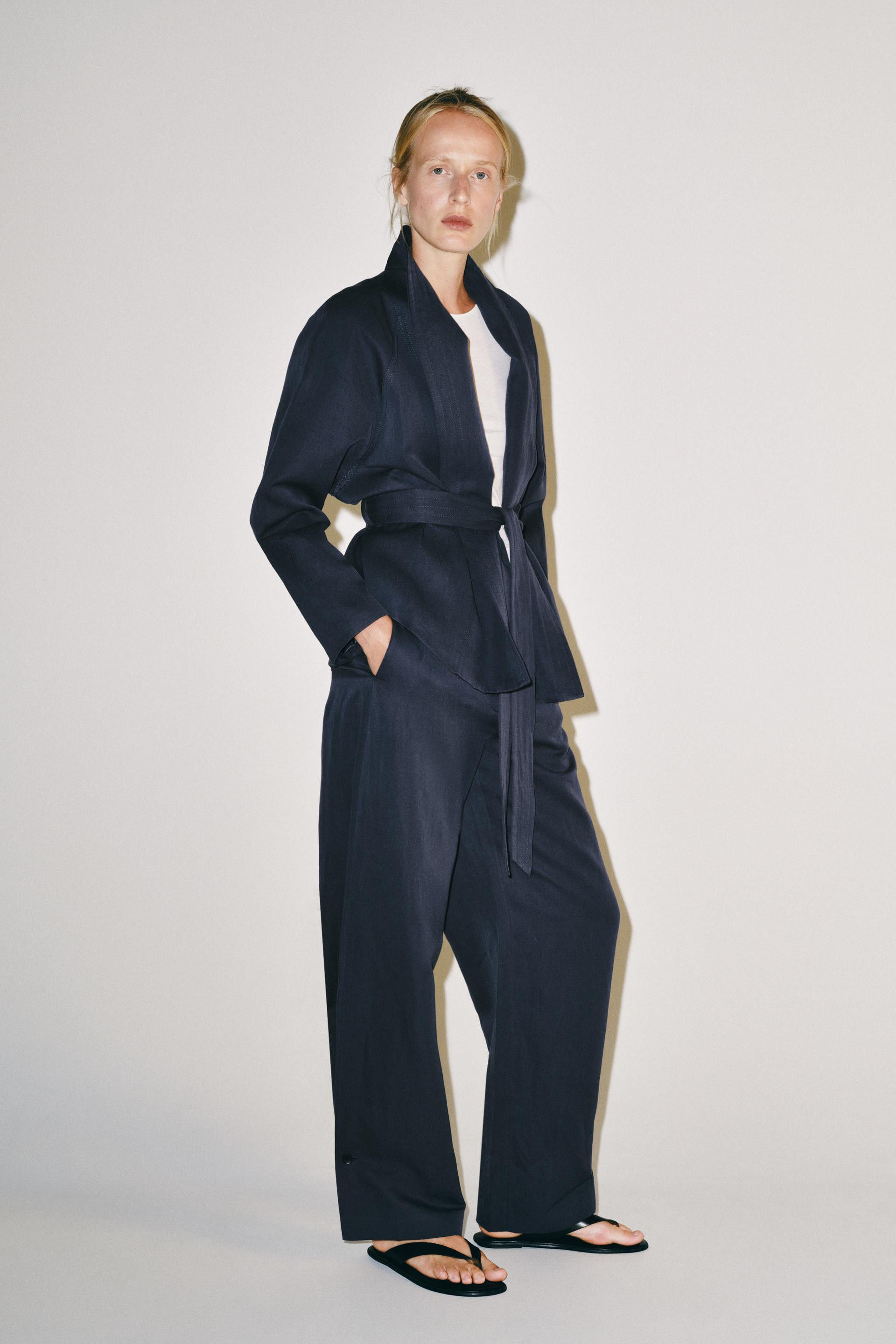 Zara - Striped Puffed Pants Zw Collection - Women - Striped - Women | Zara US