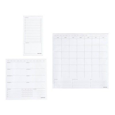 Undated Perpetual Planning Set 10"x10" White - russell+hazel | Target