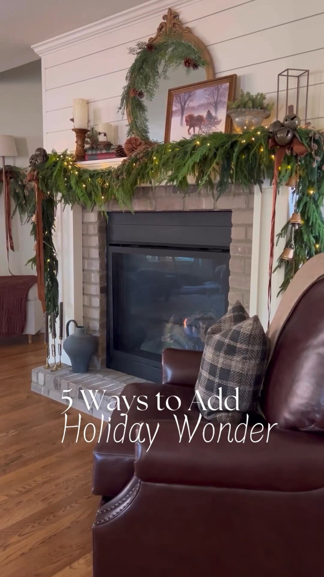 Create a holiday atmosphere full of wonder with these 5 simple ideas:

Embrace Nostalgia: Add charm with antiques, vintage pieces, art, heirlooms, and greenery.
Bring Storybook Whimsy: Incorporate little houses, whimsical animals, and enchanting figures for a magical touch.
Create a Winter Wonderland: Use natural elements, a soft winter color palette, and velvet to create a serene, elegant space.
Light Up with Candlelight and Twinkle: Let gentle candlelight and twinkling lights add a warm, inviting glow.
Add Color and Texture That Feel Like a Hug: Soft textures and cozy hues will wrap your home in comfort and warmth this season.

#LTKHoliday #LTKHome #LTKSeasonal