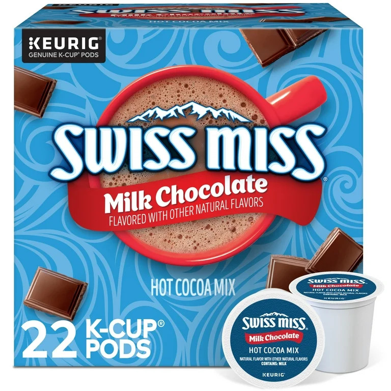 Swiss Miss Milk Chocolate Hot Cocoa, K-Cup Pods, 22 Count | Walmart (US)