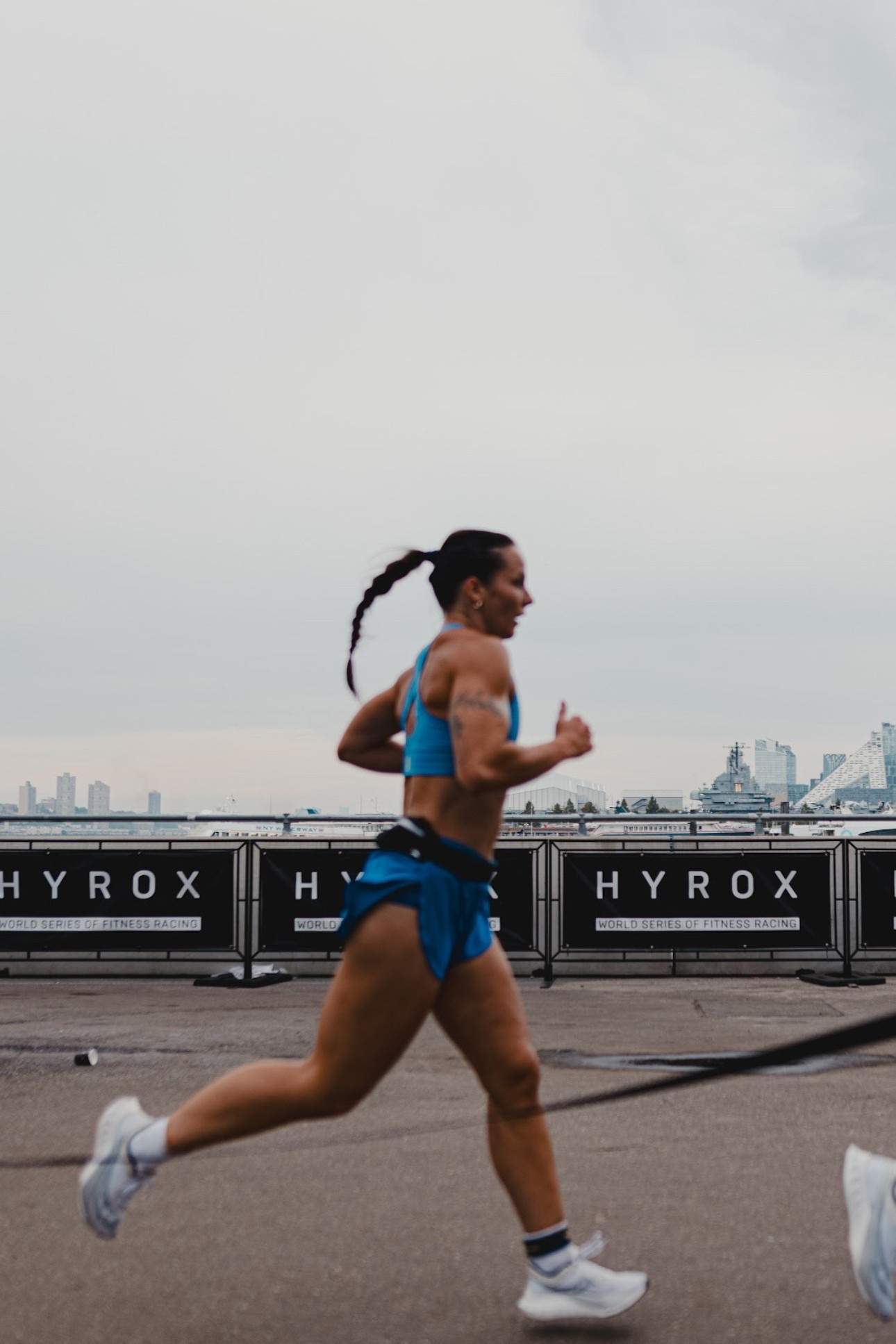 I size up a half size in the shoes & wear a medium in the shorts! 