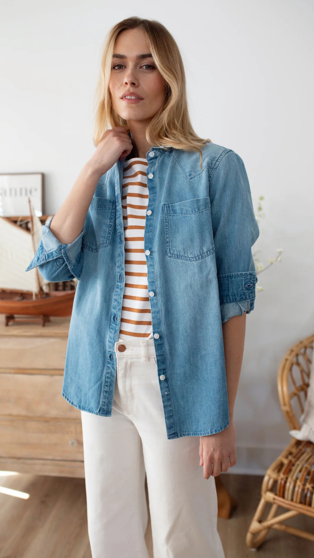 Western Denim Shirt | Marea