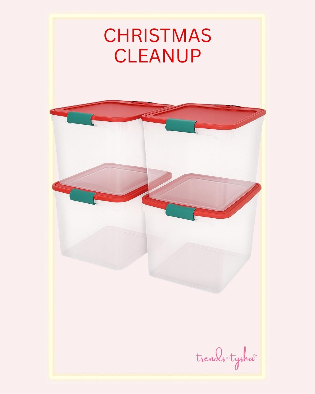 Clear totes are perfect to being able to see what you’ve stored away!

#LTKHoliday #LTKHome #LTKSeasonal