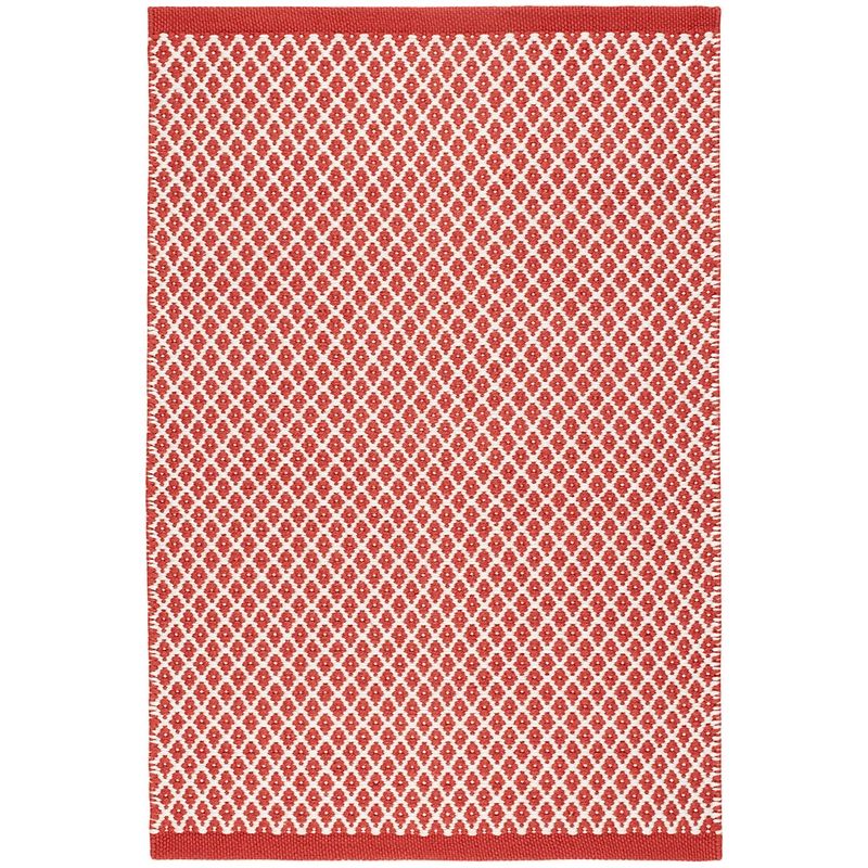 Mainsail Red Handwoven Indoor/Outdoor Rug | Annie Selke