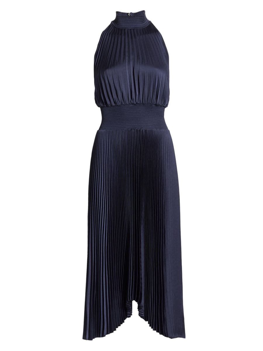 Renzo Pleated Blouson Dress | Saks Fifth Avenue