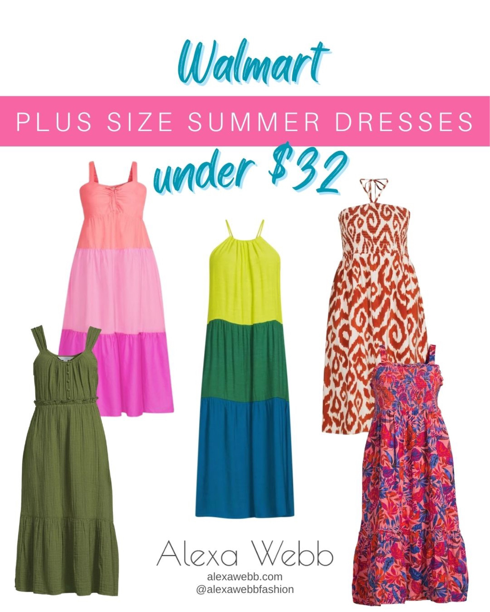 Plus Size Swimwear and Warmer Days with Walmart - Alexa Webb