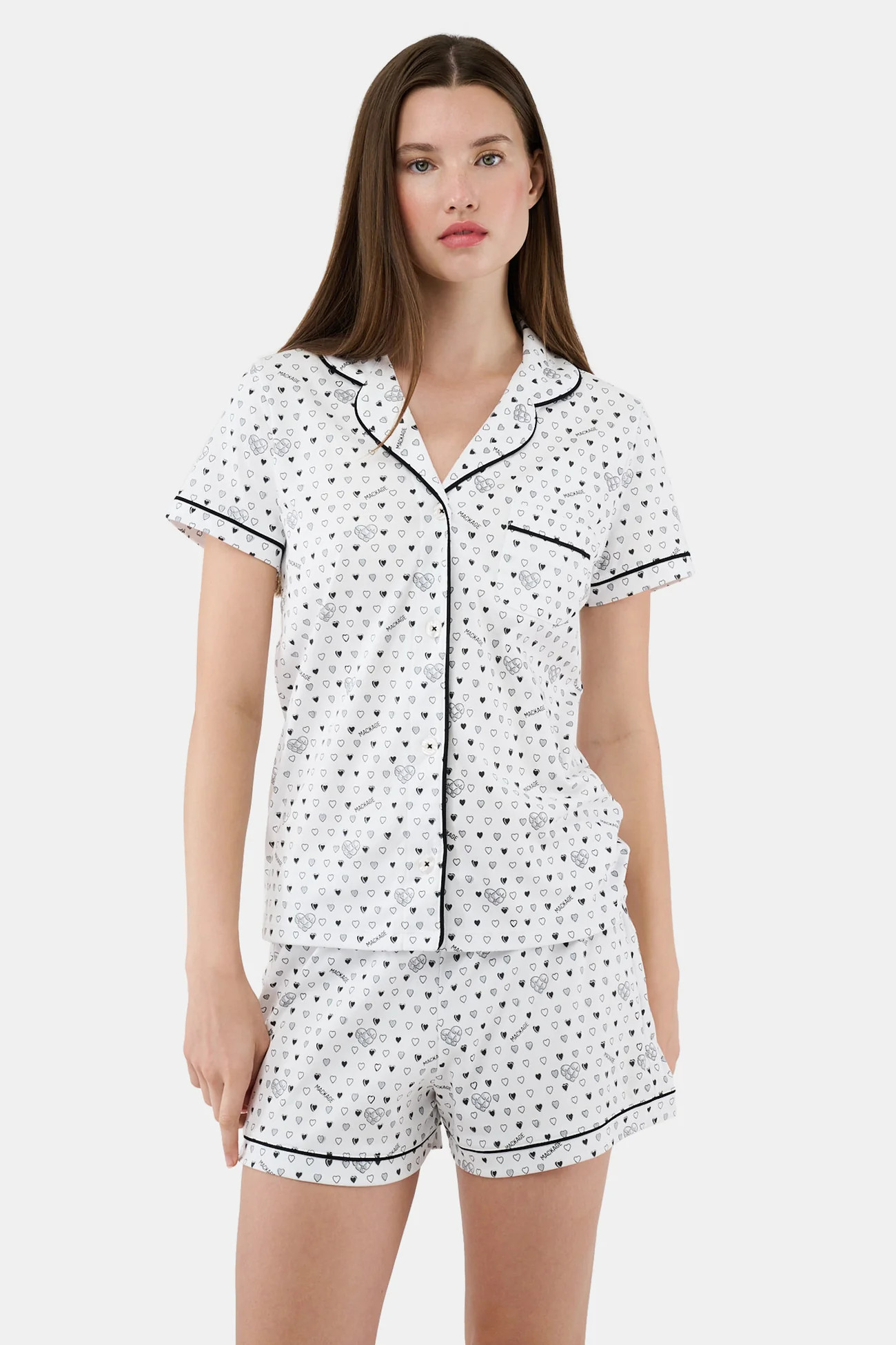 Quilted Hearts Polo Pajamas | Roller Rabbit